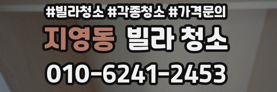 지영동 빌라 청소