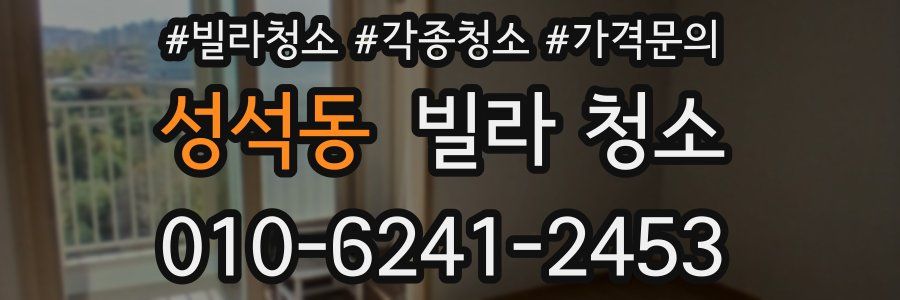 성석동 빌라 청소