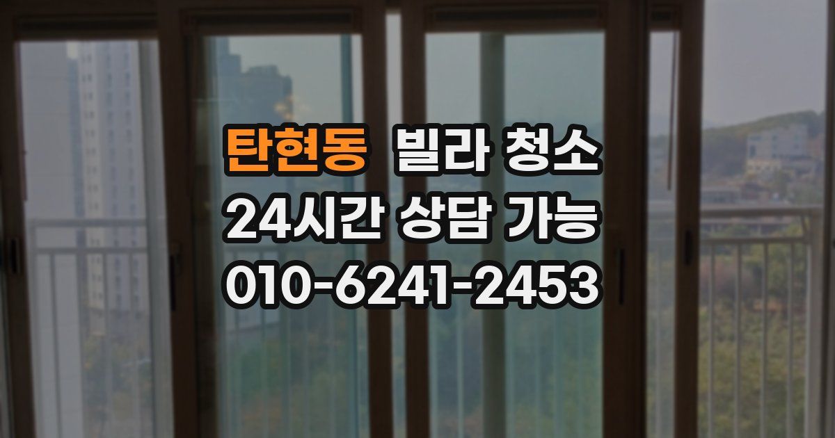 탄현동 빌라 청소