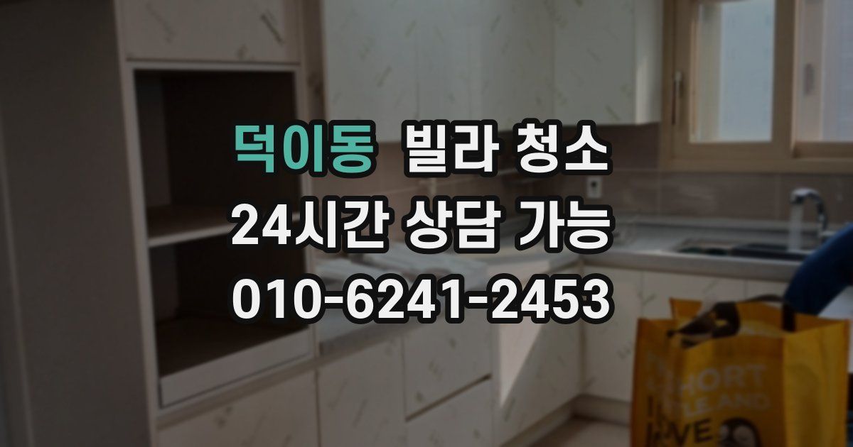 덕이동 빌라 청소