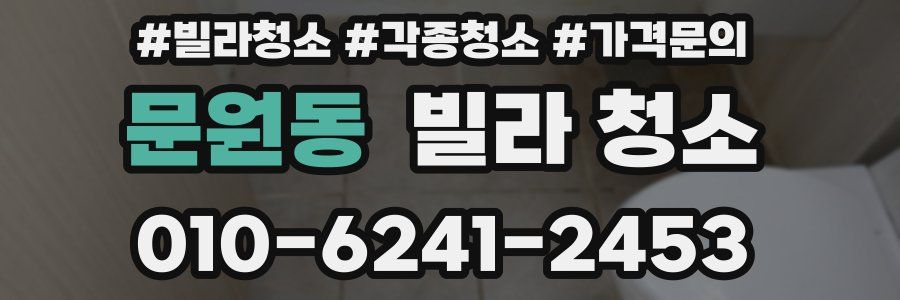문원동 빌라 청소