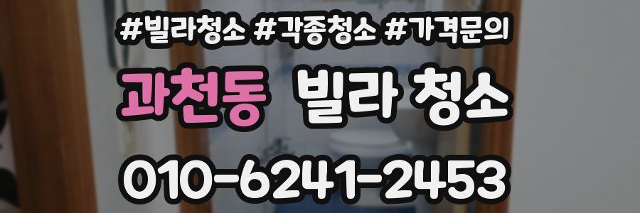 과천동 빌라 청소