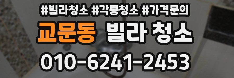 교문동 빌라 청소