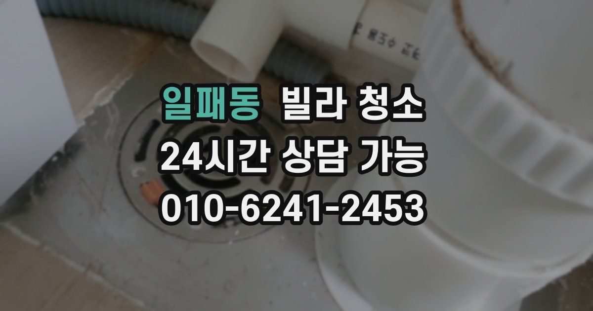 일패동 빌라 청소