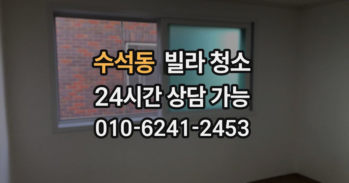 수석동 빌라 청소