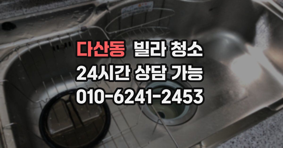 다산동 빌라 청소