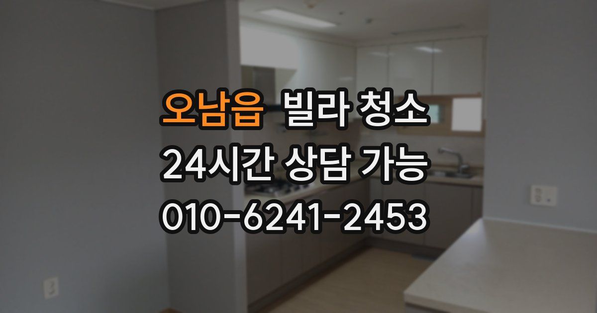 오남읍 빌라 청소