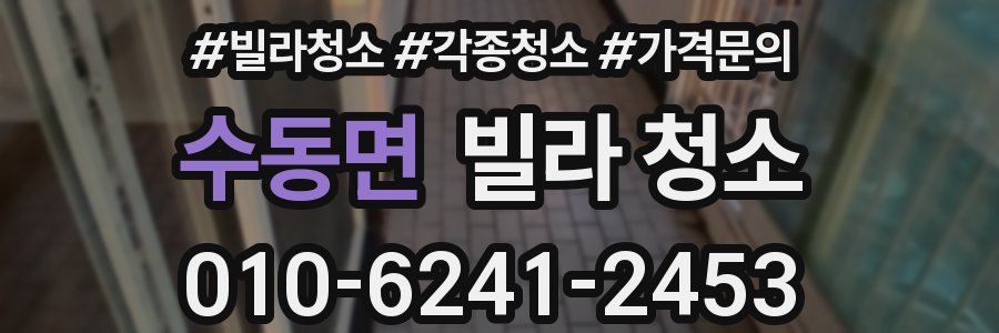 수동면 빌라 청소