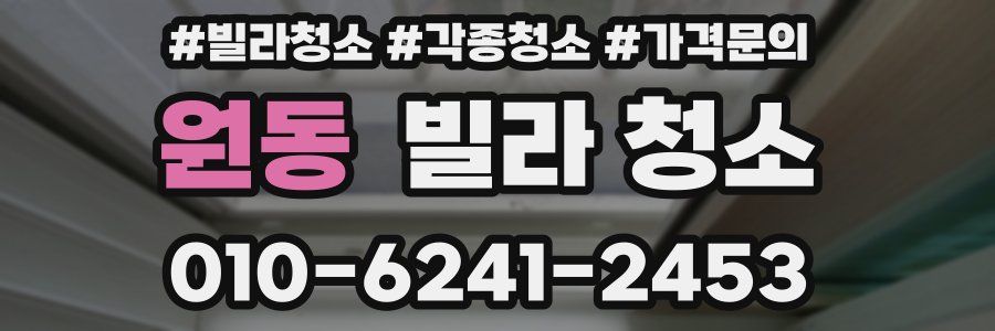 원동 빌라 청소