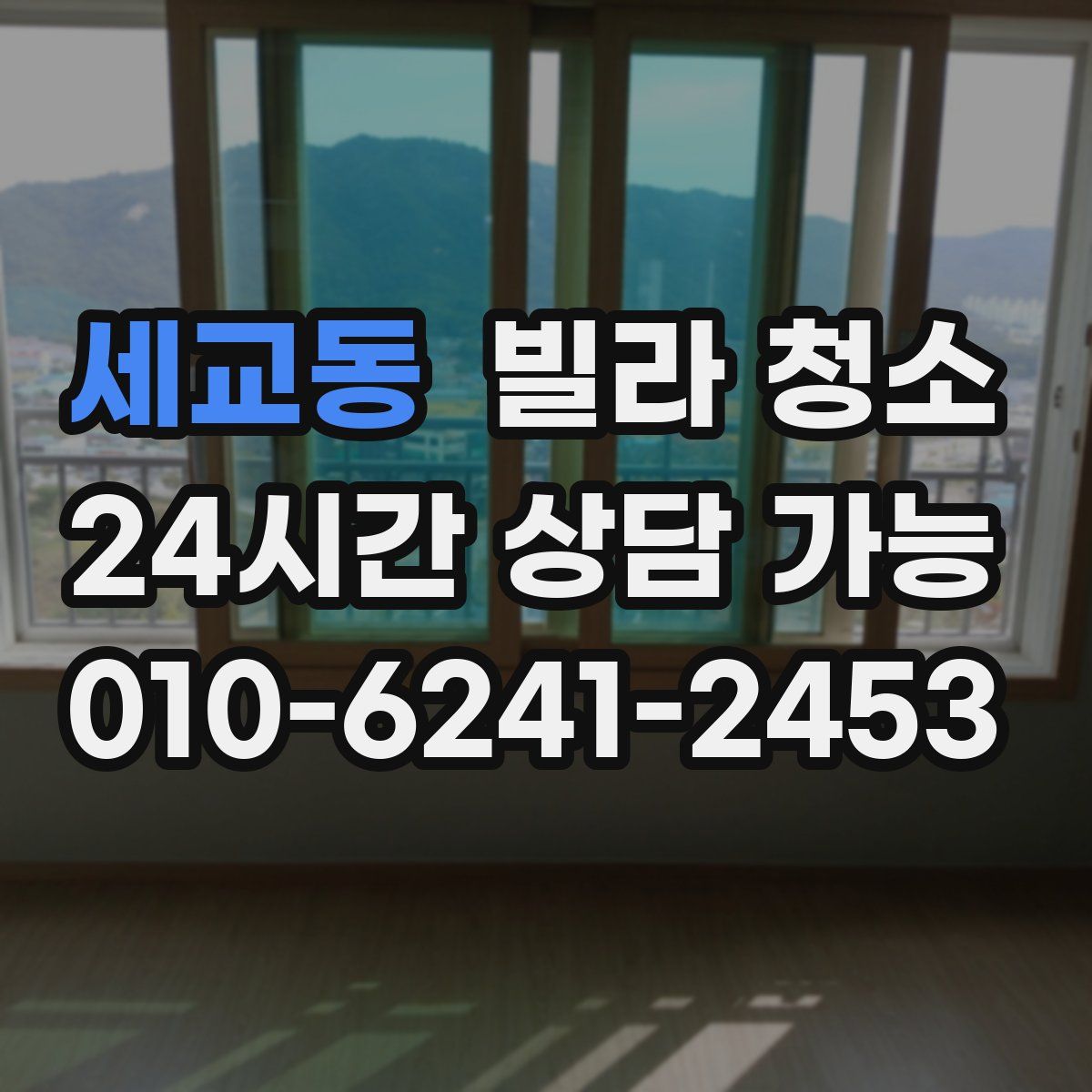 세교동 빌라 청소