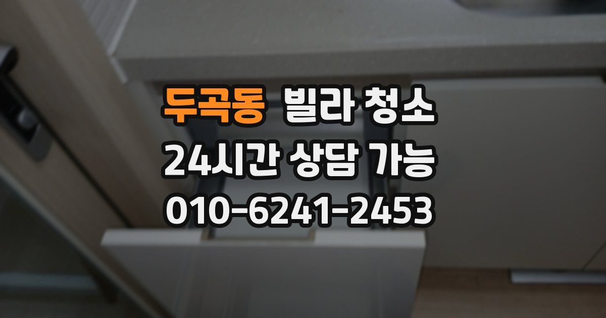 두곡동 빌라 청소