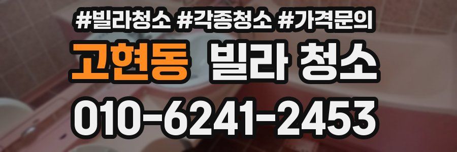 고현동 빌라 청소