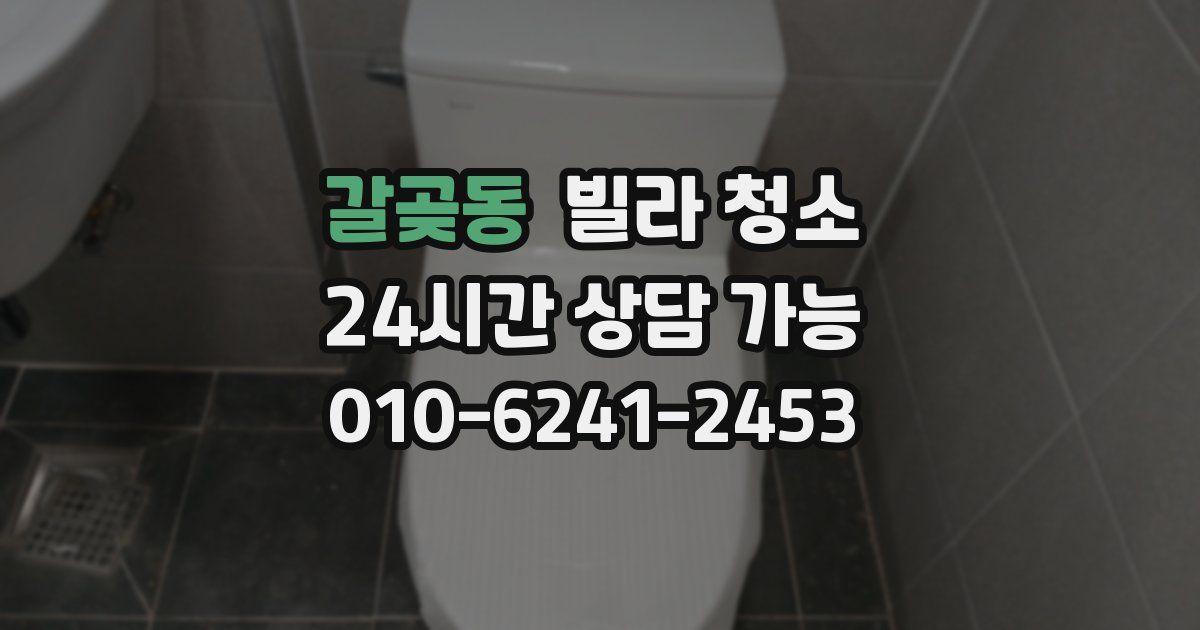 갈곶동 빌라 청소
