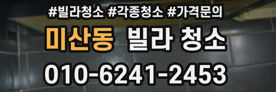 미산동 빌라 청소