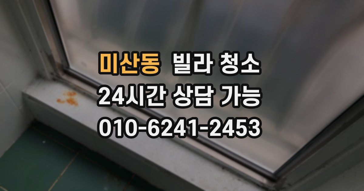 미산동 빌라 청소