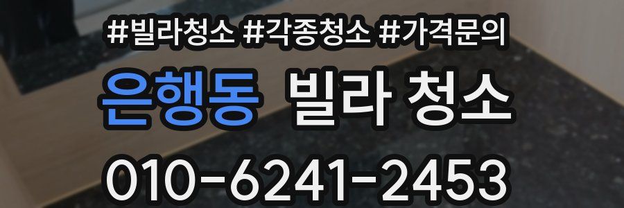 은행동 빌라 청소