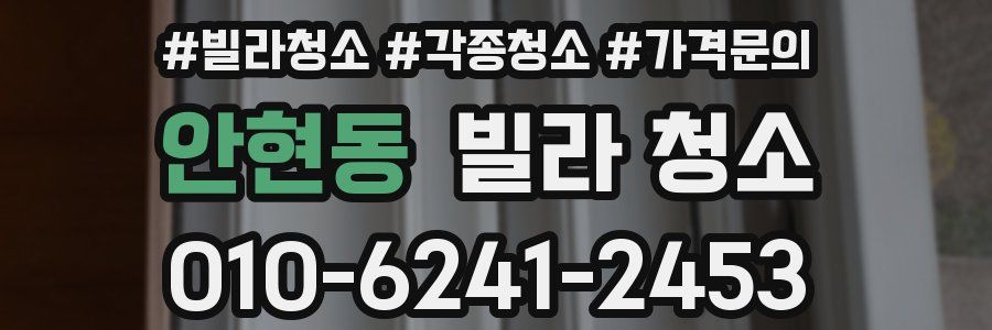 안현동 빌라 청소