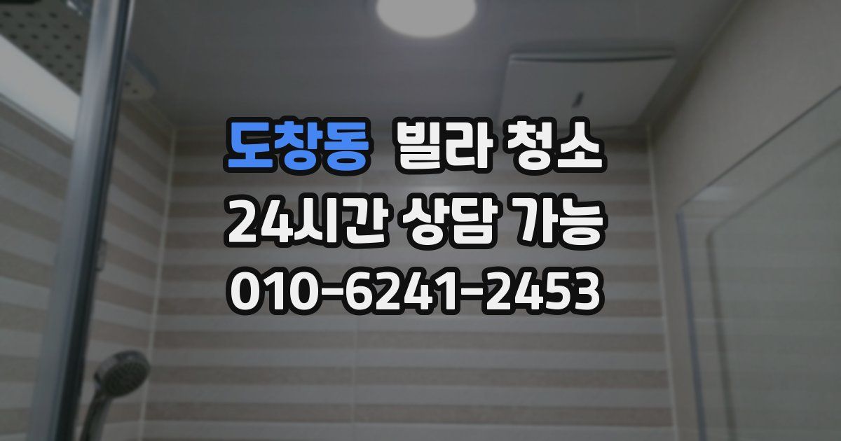 도창동 빌라 청소