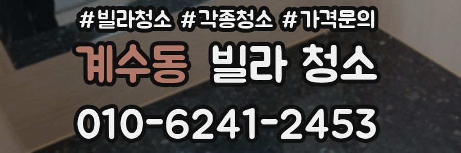 계수동 빌라 청소