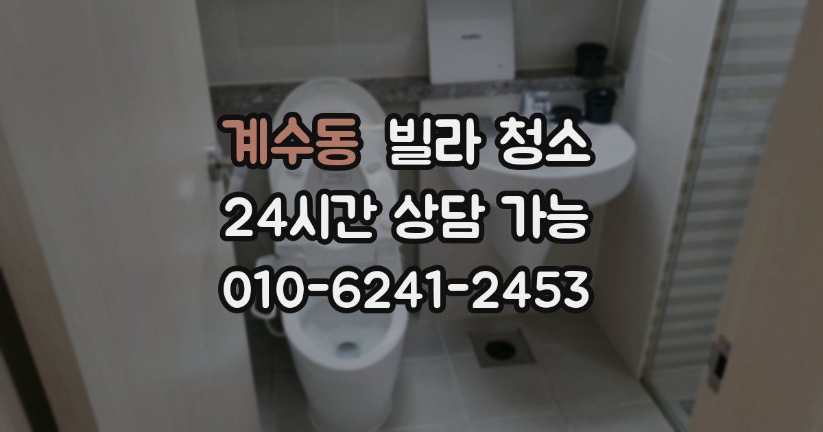 계수동 빌라 청소