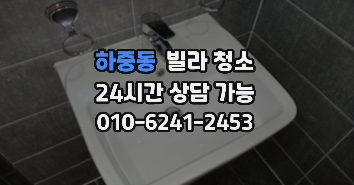 하중동 빌라 청소