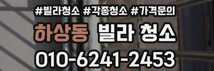 하상동 빌라 청소