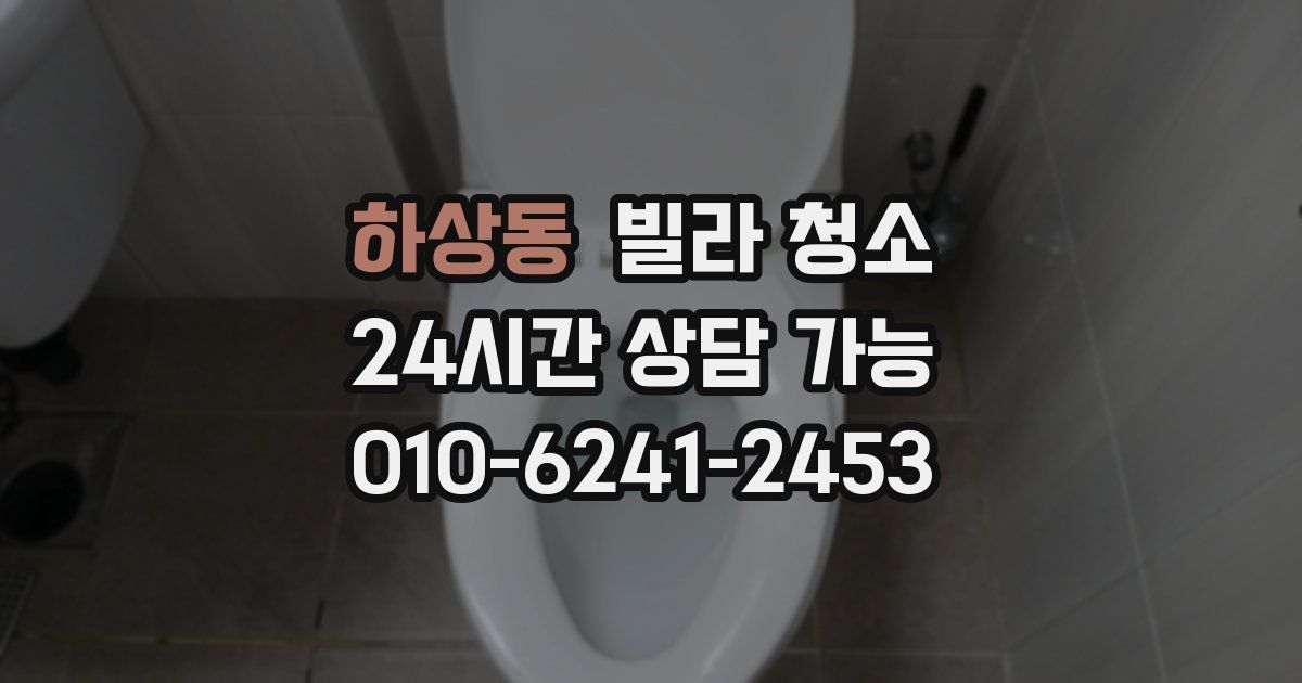 하상동 빌라 청소