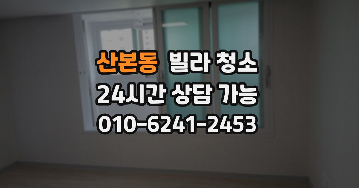 산본동 빌라 청소