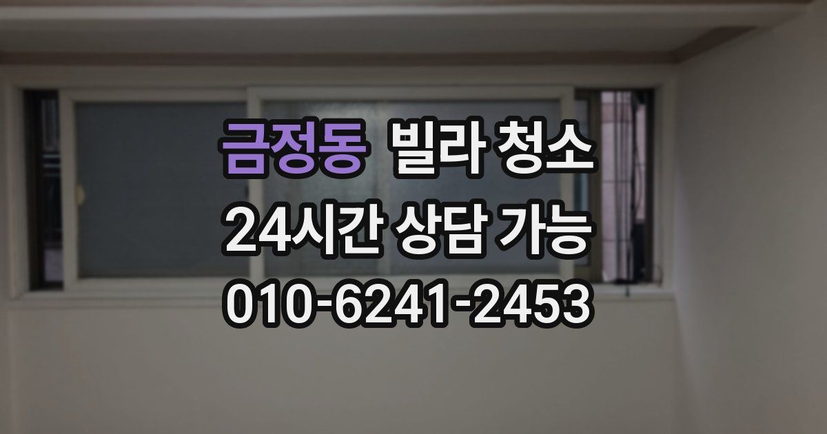 금정동 빌라 청소