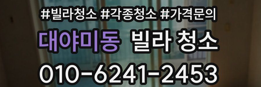 대야미동 빌라 청소