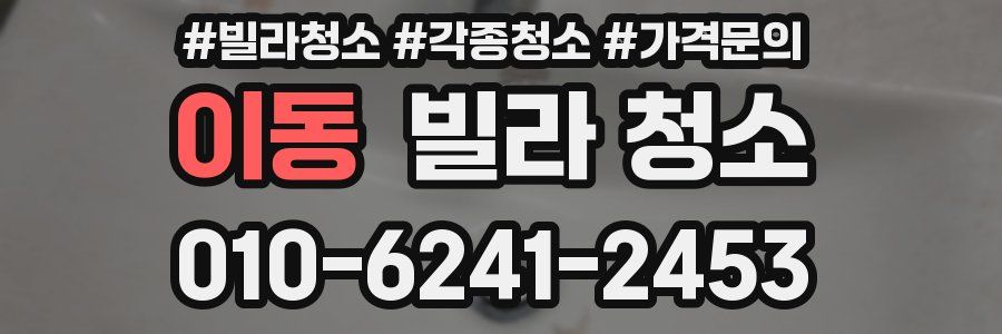 이동 빌라 청소