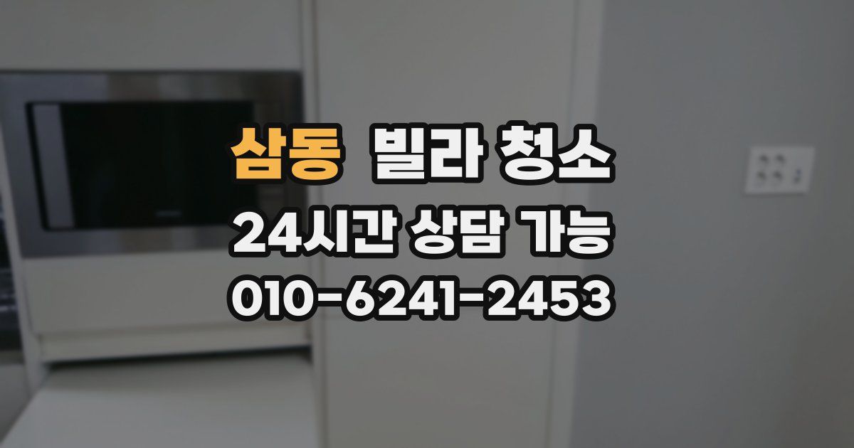 삼동 빌라 청소