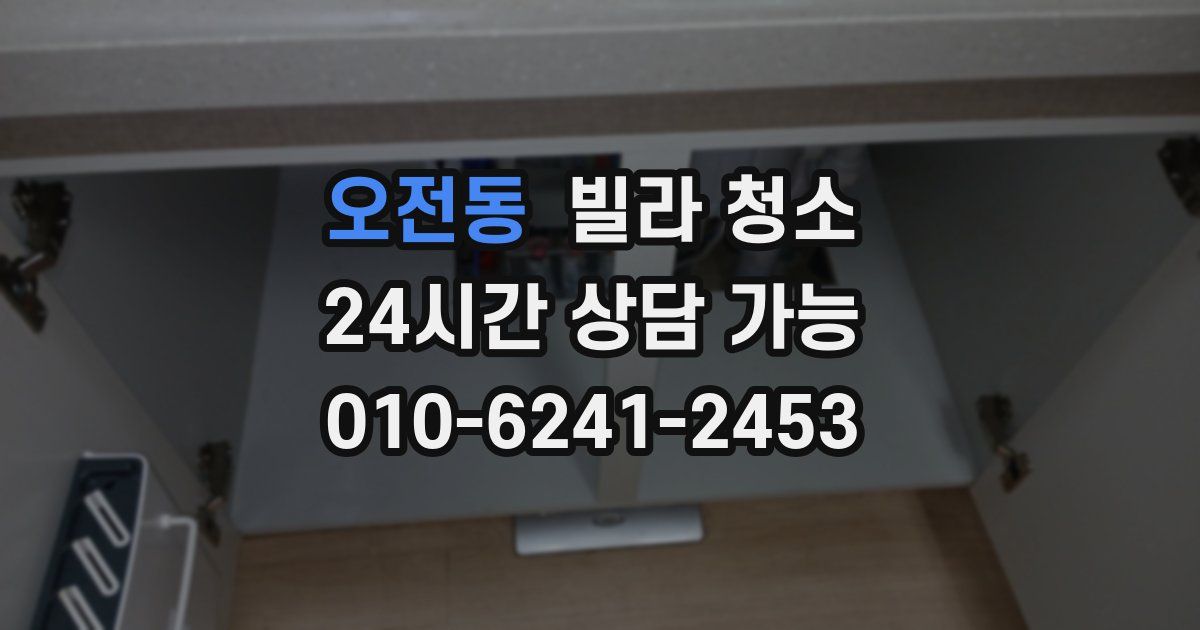 오전동 빌라 청소