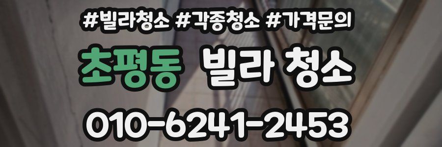 초평동 빌라 청소