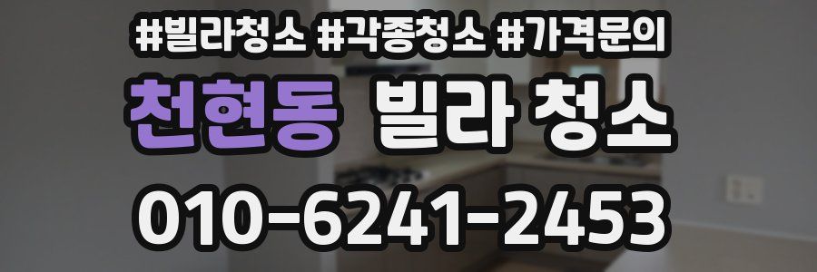 천현동 빌라 청소