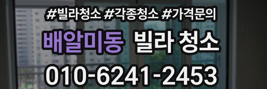 배알미동 빌라 청소
