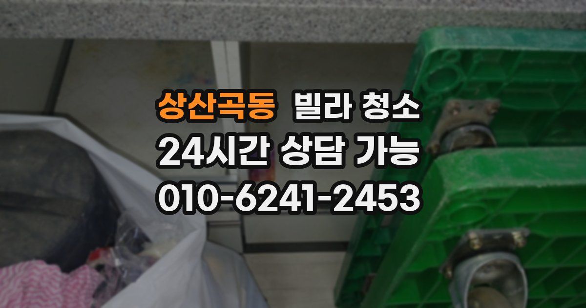 상산곡동 빌라 청소