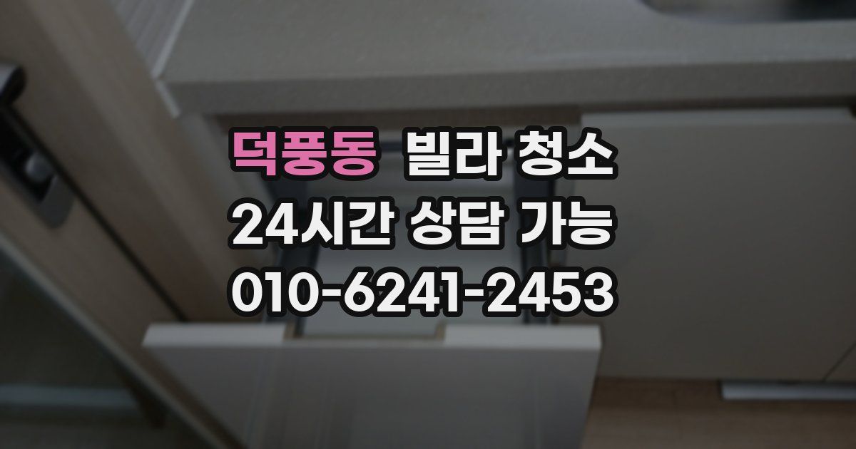 덕풍동 빌라 청소