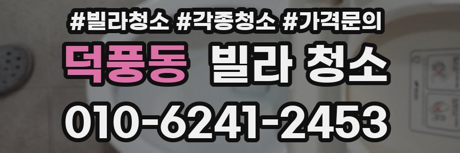 덕풍동 빌라 청소