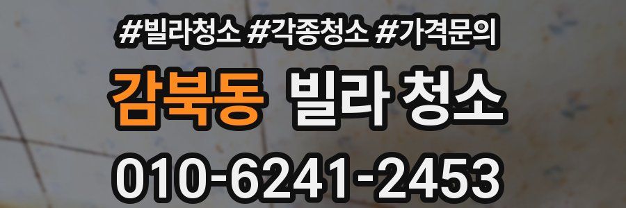 감북동 빌라 청소