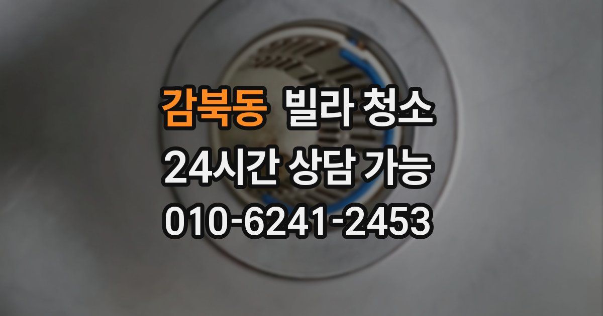 감북동 빌라 청소