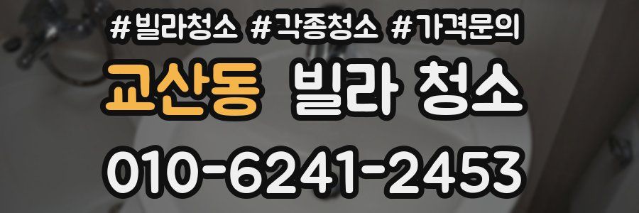 교산동 빌라 청소