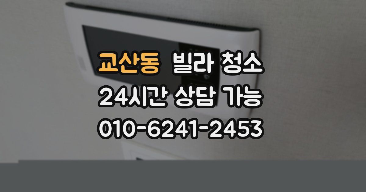 교산동 빌라 청소