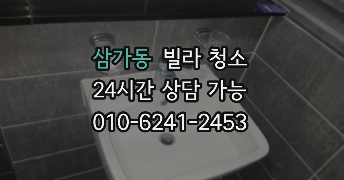 삼가동 빌라 청소