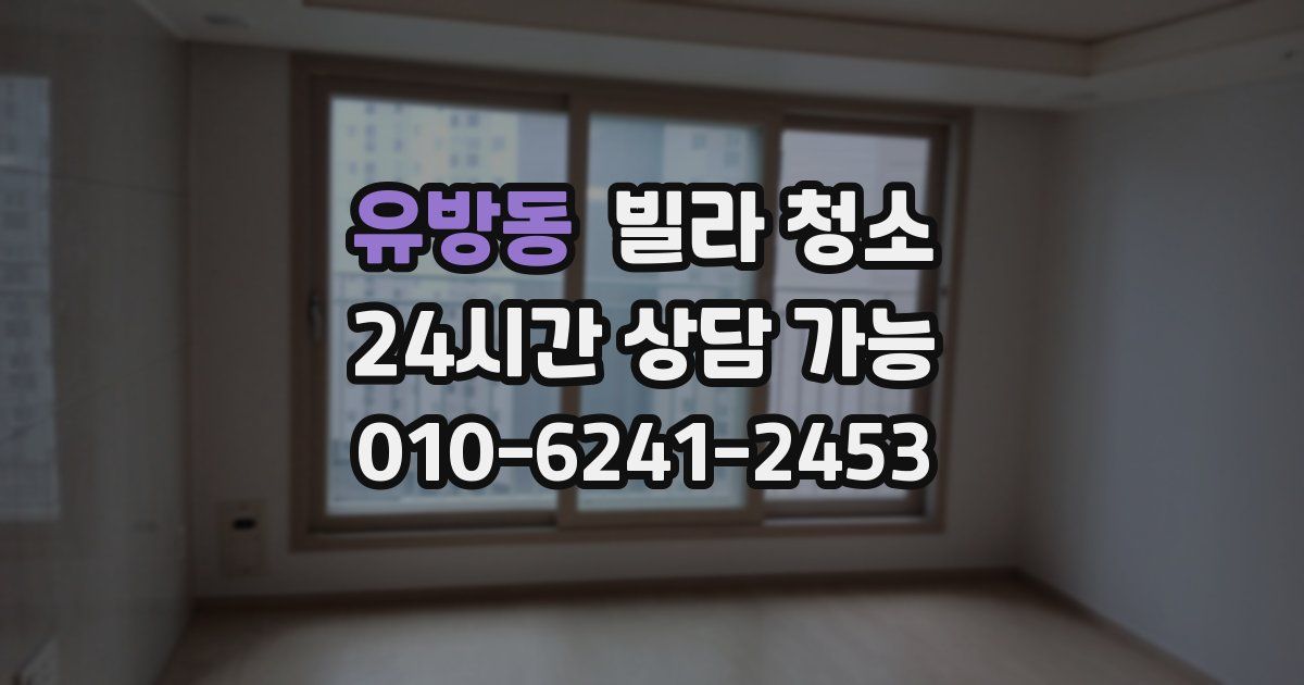 유방동 빌라 청소