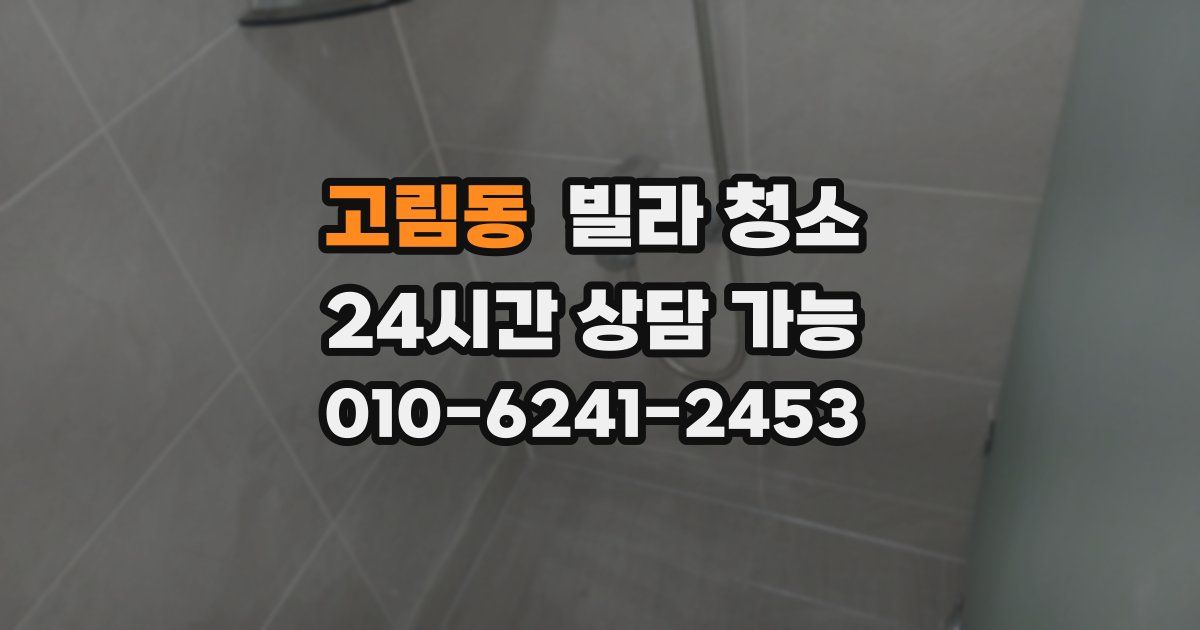 고림동 빌라 청소