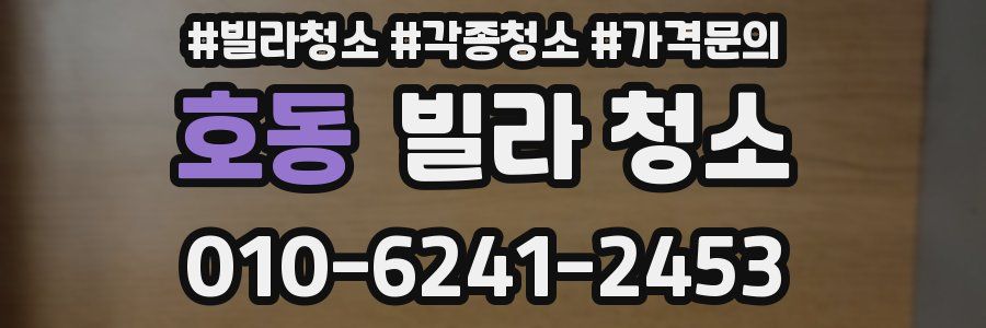 호동 빌라 청소