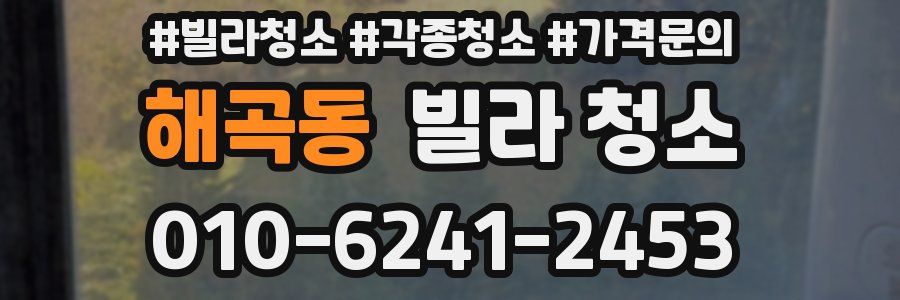 해곡동 빌라 청소