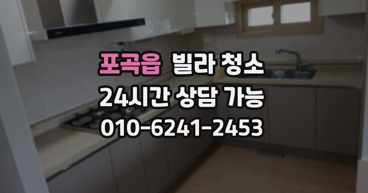 포곡읍 빌라 청소