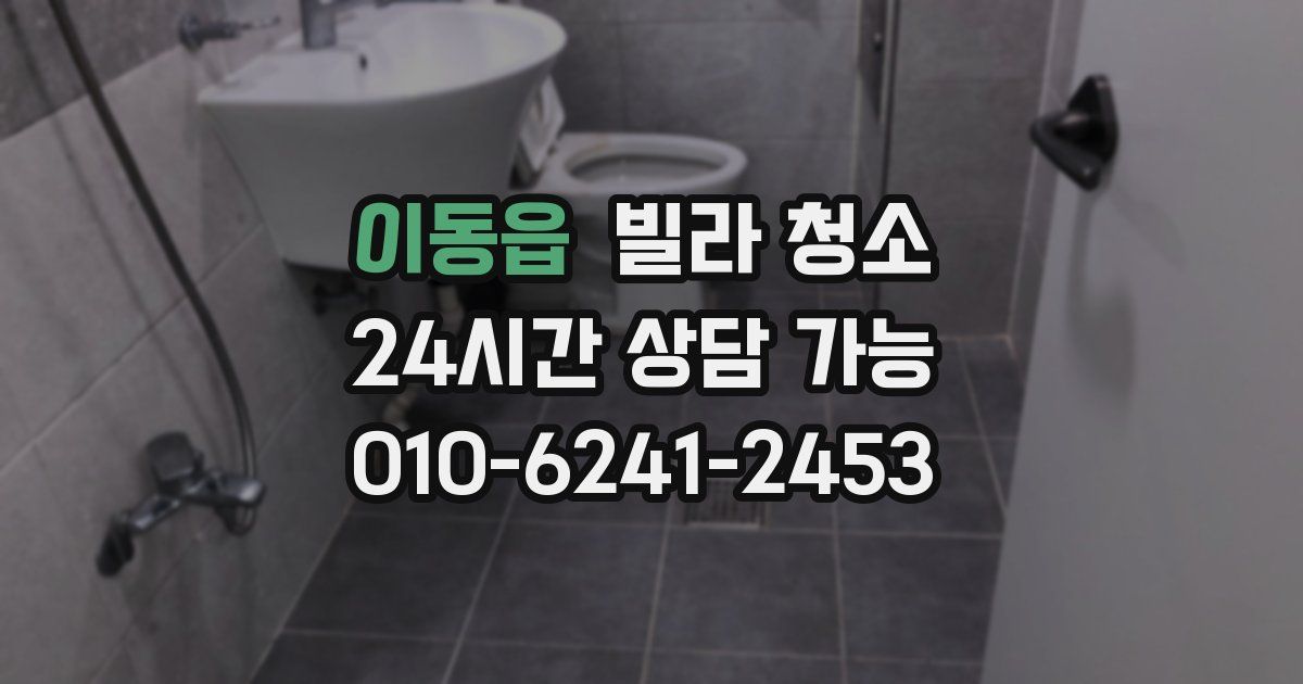 이동읍 빌라 청소